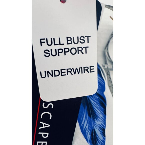 2/$30 NWT Island Escape Size 6 Floral Print Swimsuit Tankini Top Underwire - Picture 8 of 16